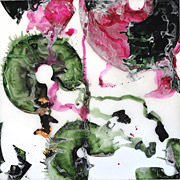 Magenta and Hooker's Green Rings 1, 2010