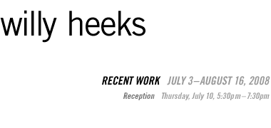 Willy Heeks: Recent Work